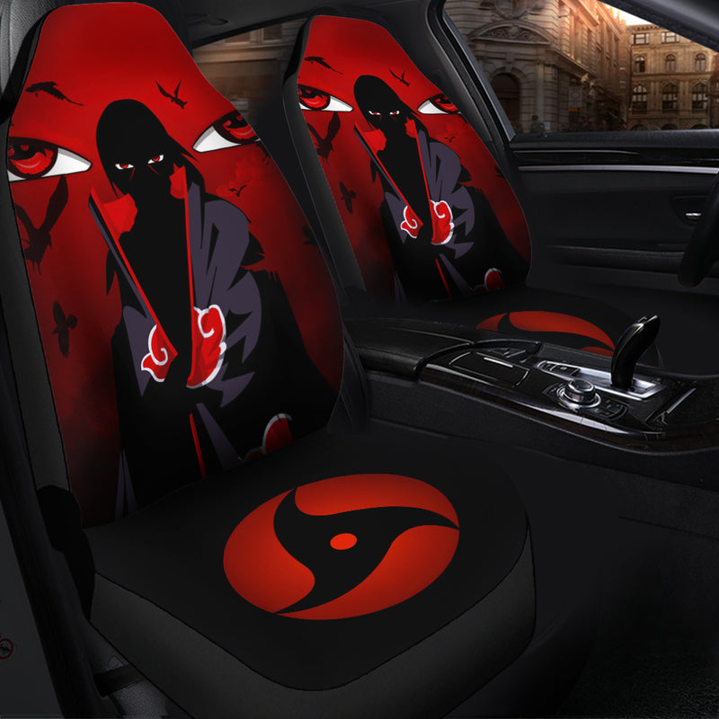 Cool Itachi Akatsuki Premium Custom Car Seat Covers Decor Protectors Nearkii