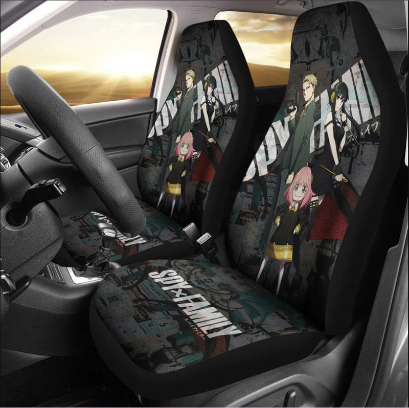Loid Yor And Anya Forger Spy x Family Anime Premium Custom Car Seat Covers Decor Protectors Nearkii