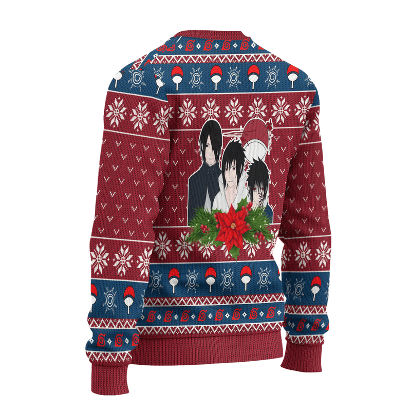 Sasuke Ugly Christmas Sweater Gaiden Naruto Anime Xmas Gift Nearkii