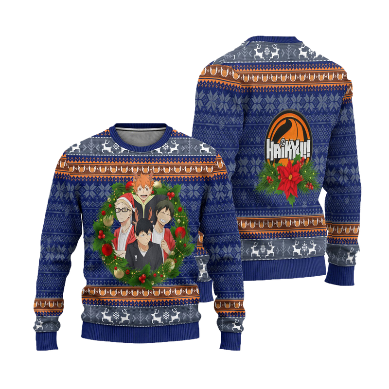 Haikyuu Ugly Christmas Sweater Anime Xmas Gift Nearkii