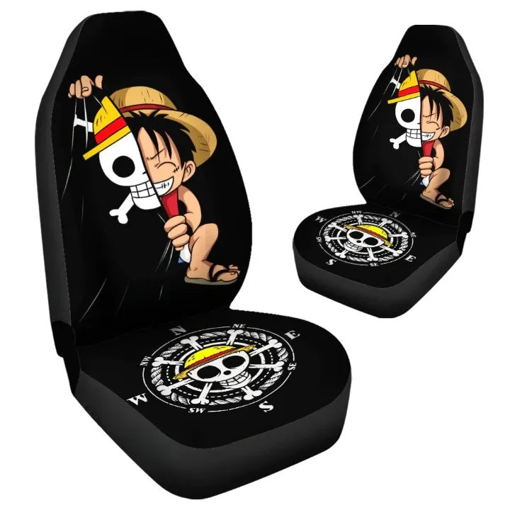 Luffy Hiding Cute One Piece Anime Car Seat Cover Nearkii