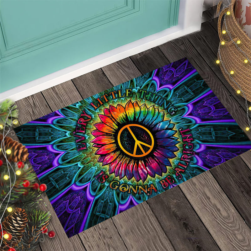 Every Little Thing Hippie Doormat Home Decor Nearkii