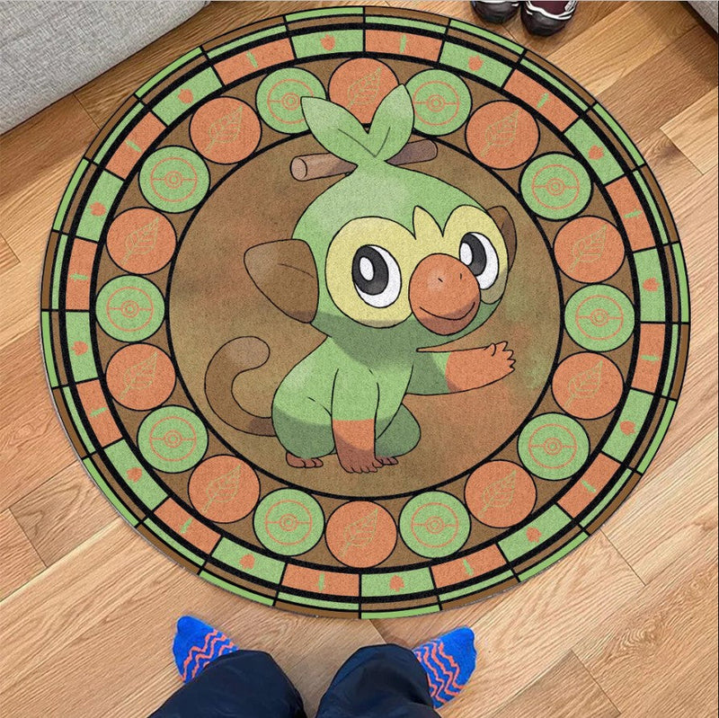 Pokemon Grooky Round Carpet Rug Bedroom Livingroom Home Decor Nearkii