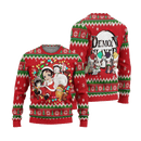 Demon Slayer Anime Ugly Christmas Sweater Red Xmas Gift Nearkii