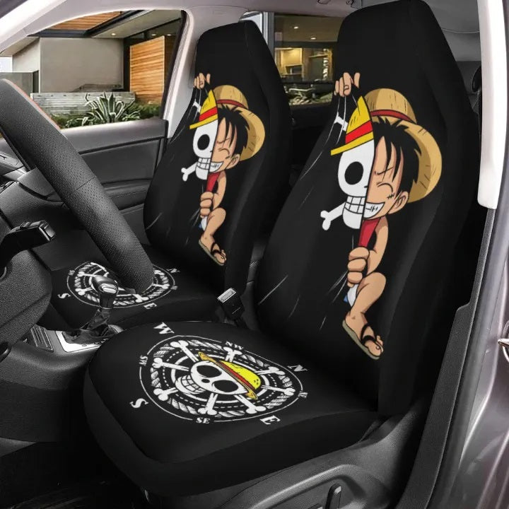 Luffy Hiding Cute One Piece Anime Car Seat Cover Nearkii