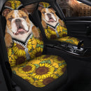 Sunflower Bulldog Premium Custom Car Seat Covers Decor Protector