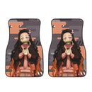 Nezuko Car Floor Mats Demon Slayers AnimeCar Accessories Nearkii