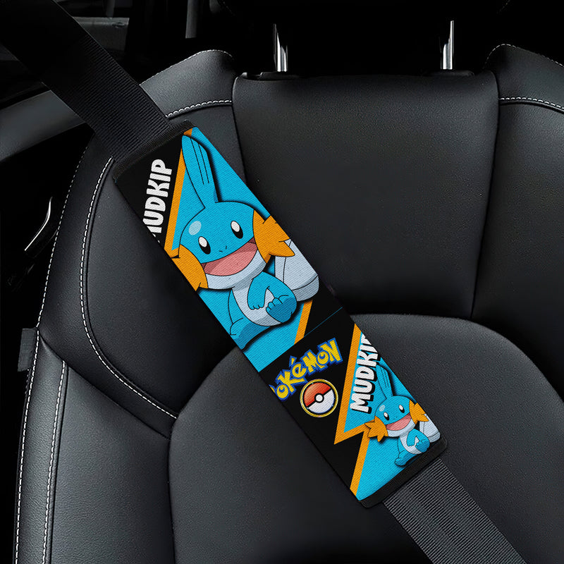 Mudkip car seat belt covers Anime Pokemon Custom Car Accessories Nearkii