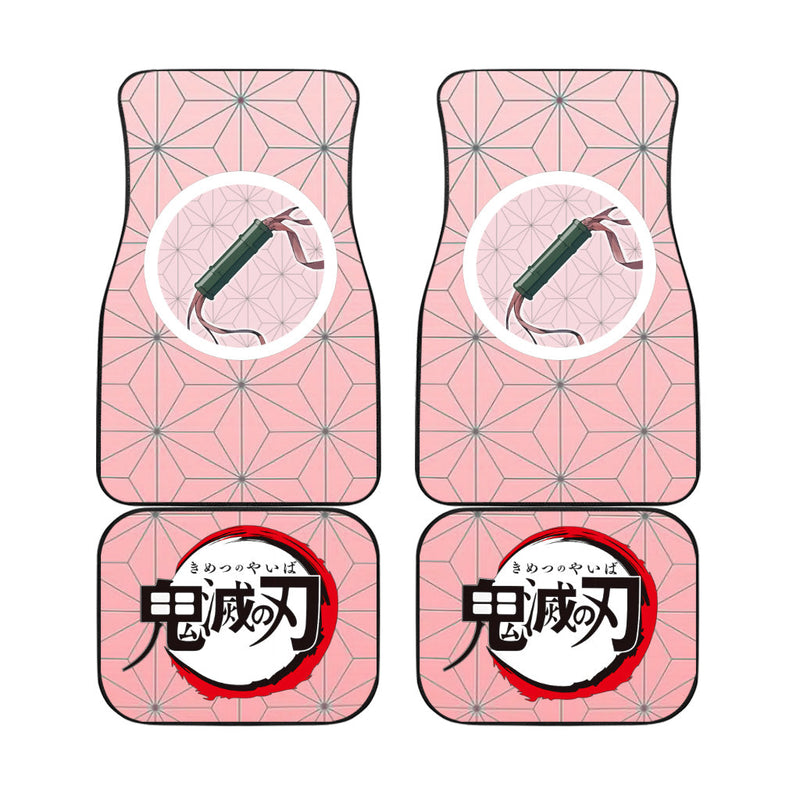 Custom Nezuko Demon Slayers Car Floor Mats Anime Car Accessories Nearkii