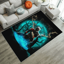 Blue Spider Man Black Suit No Way Home Moonlight Area Rug Home Decor Bedroom Living Room Decor