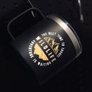 Black The Best Time To Travel Insulated Travel Camping Mug Nearkii