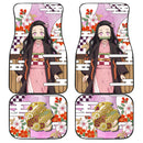Nezuko Car Floor Mats Custom Demon Slayer Anime Car Accessories Nearkii