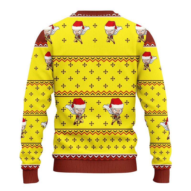 One Punch Man 3D Ugly Christmas Sweater Amazing Gift Idea Thanksgiving Gift Nearkii