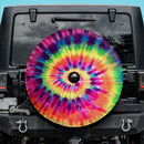 Colorful Tie Dye Jeep Car Spare Tire Cover Gift For Campers Nearkii