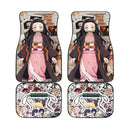 Nezuko Art Car Foor Mats Demon Slayers Anime Car Accessories Nearkii