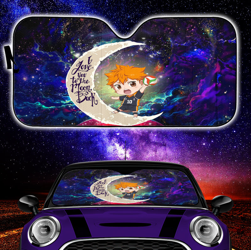 Hinata Haikyuu Love You To The Moon Galaxy Car Auto Sunshades Nearkii