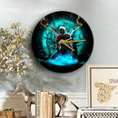 Spider Man Black Suit No Way Home Moonlight Wood Wall Clock Nearkii