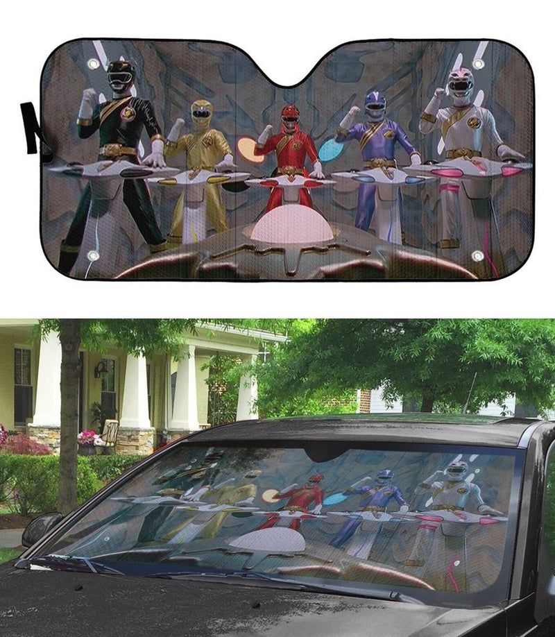 Power Rangers Wild Force Cockpit Custom Car Auto Sunshade Windshield Accessories Decor Gift Nearkii