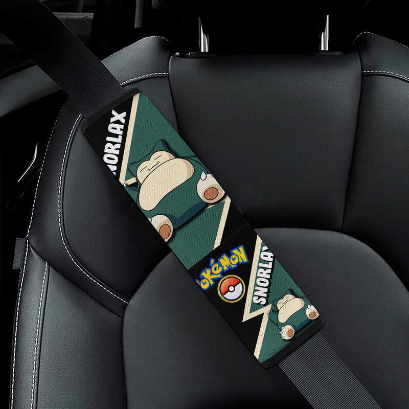 Snorlax car seat belt covers Anime Pokemon Custom Car Accessories Nearkii
