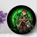 Tanjiro Demon Slayer Anime Moonlight Wood Wall Clock Nearkii