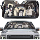Border Collie Puppy Custom Car Auto Sun Shades Windshield Accessories Decor Gift Nearkii