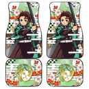 Tanjiro Car Floor Mats Custom Demon Slayer Anime Car Accessories Nearkii