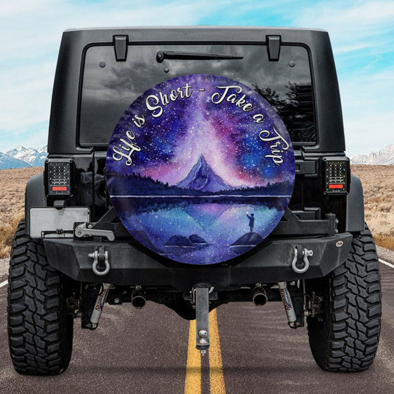 Life Is Short Jeep Car Spare Tire Cover Gift For Campers Nearkii