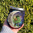 Hulk And Loki Love You To Moon And Back Premium Wine Tumbler Nearkii