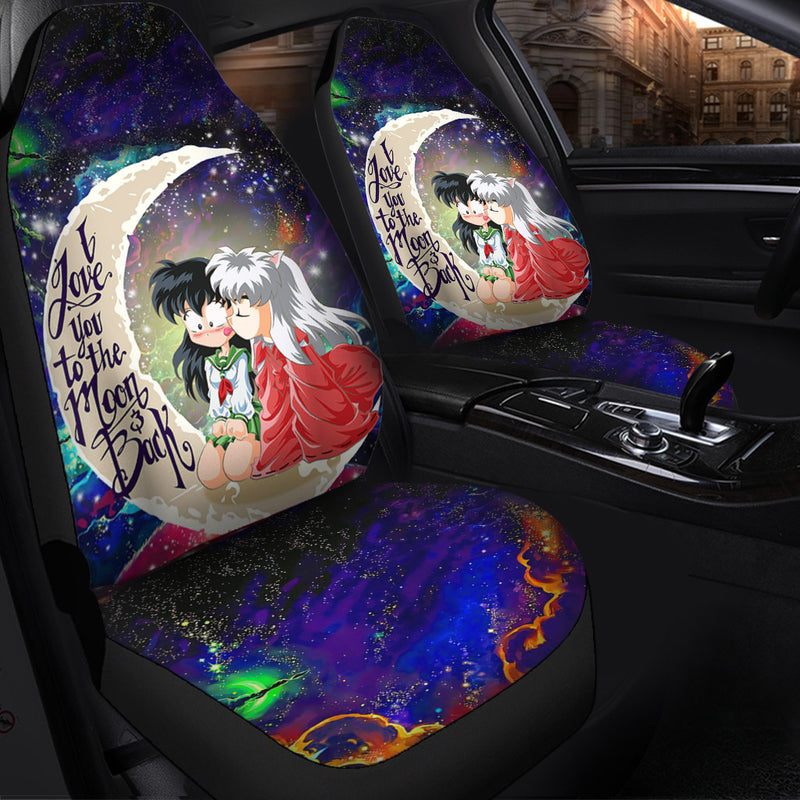 Inuyasha Love You To The Moon Galaxy Car Seat Covers Nearkii