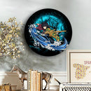 Tomioka Giyuu Demon Slayer Moonlight Anime Wood Wall Clock Nearkii