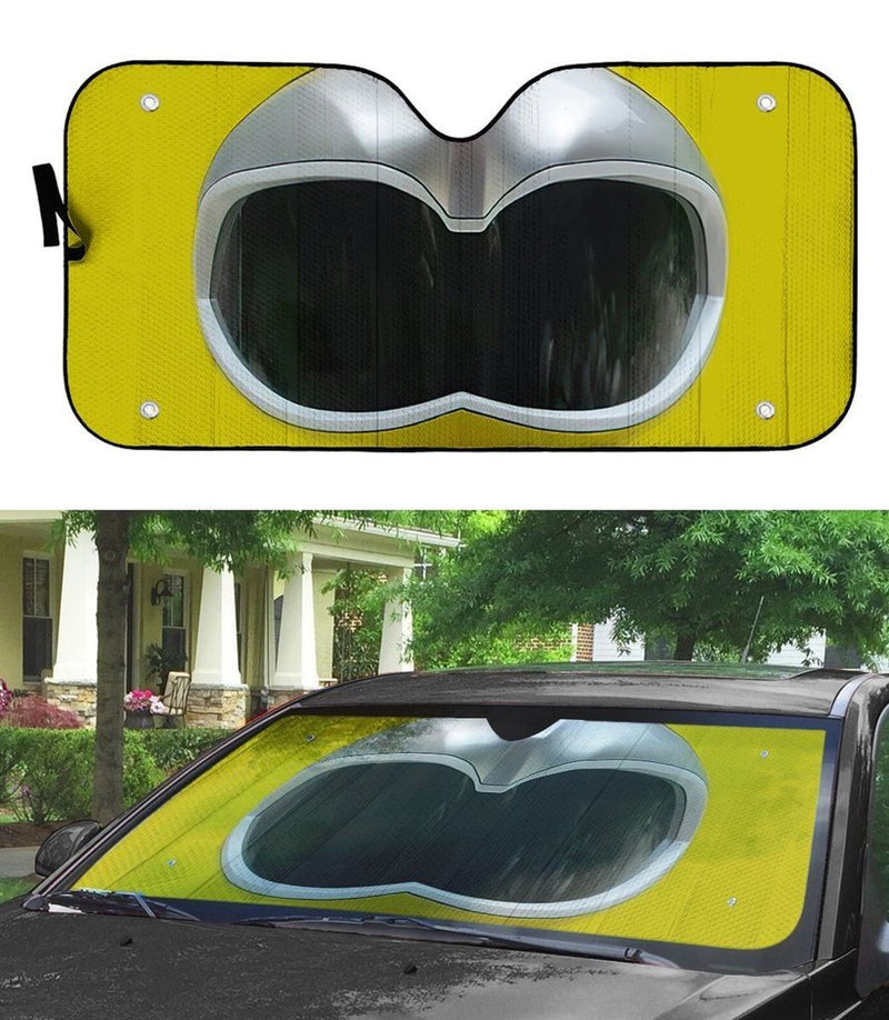Power Rangers Wild Force Yellow Ranger Custom Car Auto Sunshade Windshield Accessories Decor Gift Nearkii