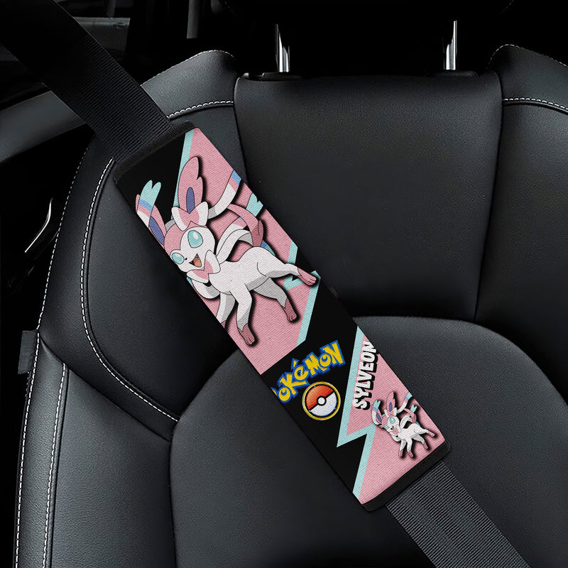 Sylveon car seat belt covers Anime Pokemon Custom Car Accessories Nearkii
