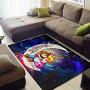 Mario Couple Love You To The Moon Galaxy Carpet Rug Home Room Decor Nearkii