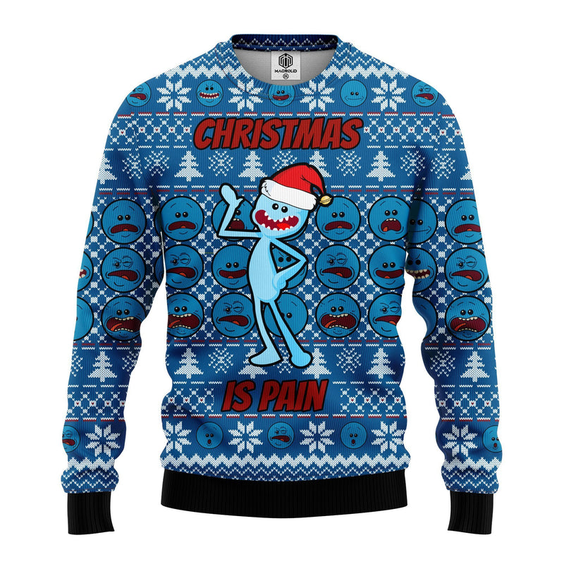 Rick And Morty 3D Meseeks Ugly Christmas Sweater Amazing Gift Idea Thanksgiving Gift Nearkii