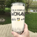 I'M A Simple Woman Camping Camfire Tumbler 2023 Nearkii