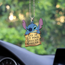Stitch Get In Sit Down Shut Up Hold On Funny Car Ornament Custom Car Accessories Decorations Nearkii