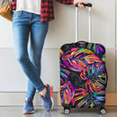 Neon Color Tropical Palm Luggage Cover Suitcase Protector Nearkii