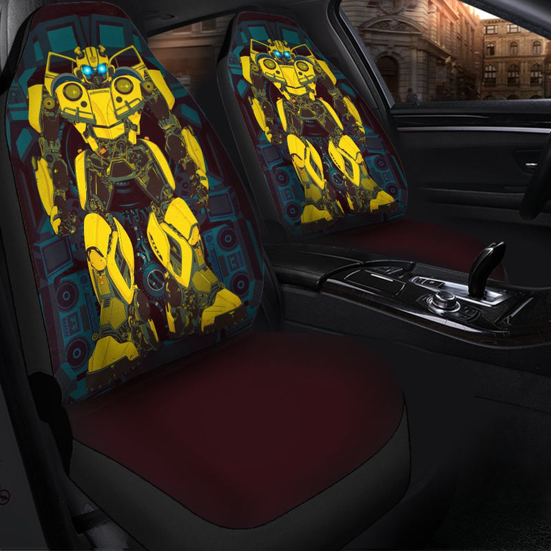 Bumblebee Robot Premium Custom Car Seat Covers Decor Protectors Nearkii