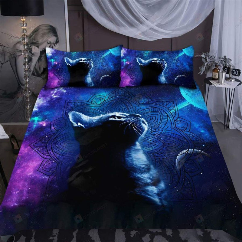 Cat Mandala Bedding Custom Name Duvet Bedding Set Duvet Cover And 2 Pillowcases Nearkii