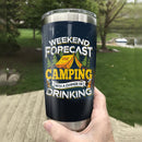 Weekend Forecast Camping With A Chance Of Drinking Camping Camfire Tumbler 2023 Nearkii