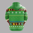 Pokemon Cute Noel Mc Ugly Hoodie Zip Green 1 Amazing Gift Idea Thanksgiving Gift Nearkii