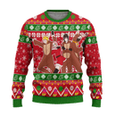 Boruto Anime Ugly Christmas Sweater Custom Red Xmas Gift Nearkii