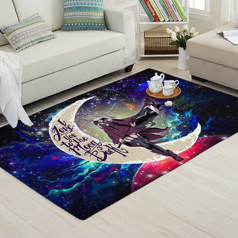 Anime Girl Soul Eater Love You To The Moon Galaxy Carpet Rug Home Room Decor Nearkii