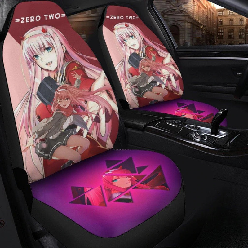 Zero Two Cute Darling In The Franxx Anime Car Seat Covers Nearkii