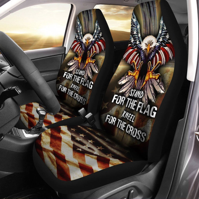 U.S Flag Bald Eagle Car Seat Covers Nearkii