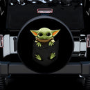 Cute Baby Yoda Hanging Car Spare Tire Covers Gift For Campers Nearkii