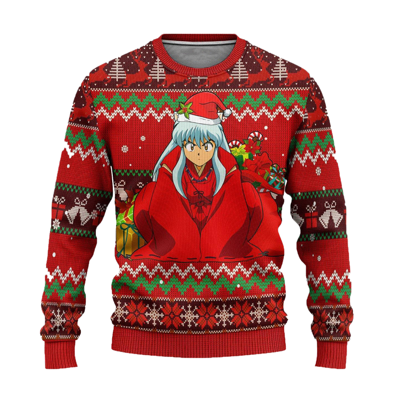 Inuyasha Ugly Christmas Sweater Anime Xmas Gift Nearkii