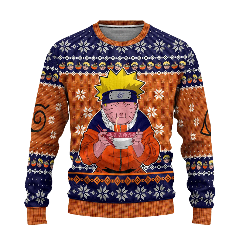 Naruto Ramen Anime Ugly Christmas Sweater Xmas Gift Nearkii