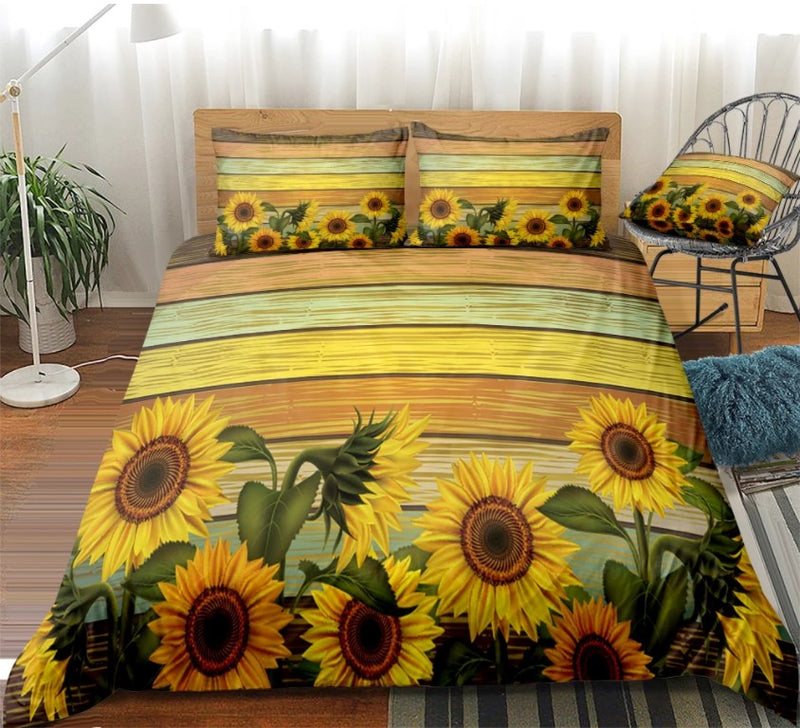Sunflower Art Bedding Set Nearkii