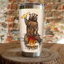 I Hate People Bear Beer Camping Camfire Tumbler 2023 Nearkii